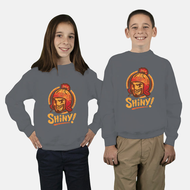 Shiny Hat-youth crew neck sweatshirt-WinterArtwork
