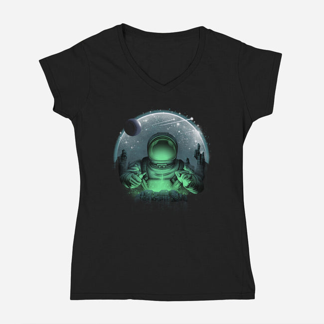 Sign of Life-womens v-neck tee-vp021