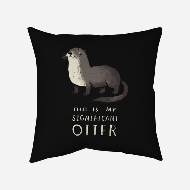 Significant Otter-none non-removable cover w insert throw pillow-louisros