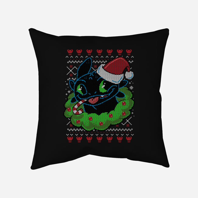 Silent Night Fury-none removable cover throw pillow-Bamboota
