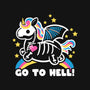 Skeleton Unicorn-unisex basic tee-NemiMakeit