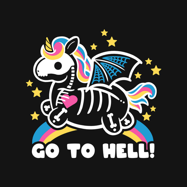 Skeleton Unicorn-womens racerback tank-NemiMakeit