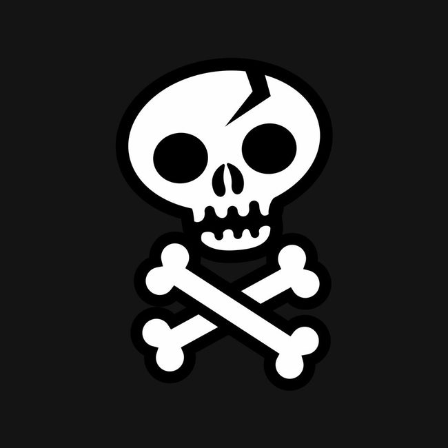 Skull and Crossbones-none stretched canvas-wotto