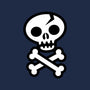 Skull and Crossbones-none removable cover w insert throw pillow-wotto