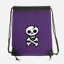Skull and Crossbones-none drawstring bag-wotto