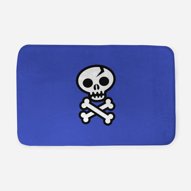 Skull and Crossbones-none memory foam bath mat-wotto