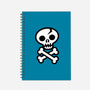 Skull and Crossbones-none dot grid notebook-wotto