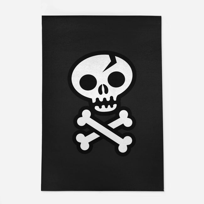 Skull and Crossbones-none outdoor rug-wotto