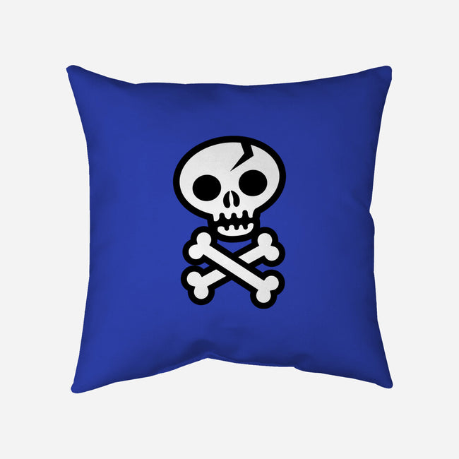 Skull and Crossbones-none removable cover w insert throw pillow-wotto