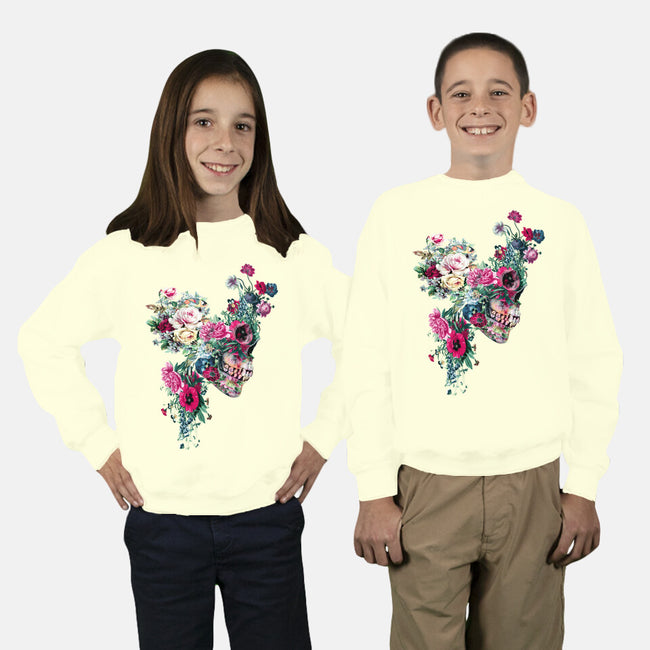 SKULL VII-youth crew neck sweatshirt-RizaPeker