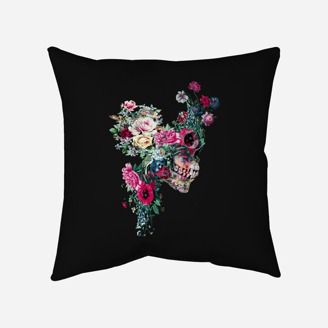 SKULL VII-none removable cover w insert throw pillow-RizaPeker