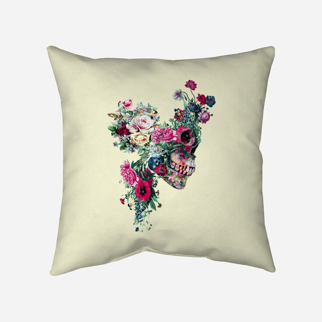 SKULL VII-none removable cover w insert throw pillow-RizaPeker