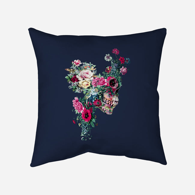 SKULL VII-none removable cover w insert throw pillow-RizaPeker