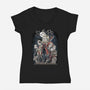 Slayer-womens v-neck tee-saqman