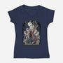 Slayer-womens v-neck tee-saqman