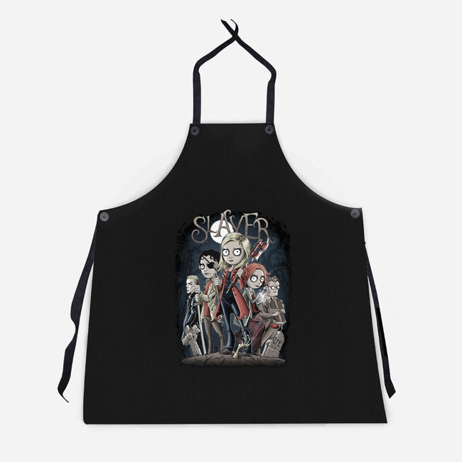 Slayer-unisex kitchen apron-saqman