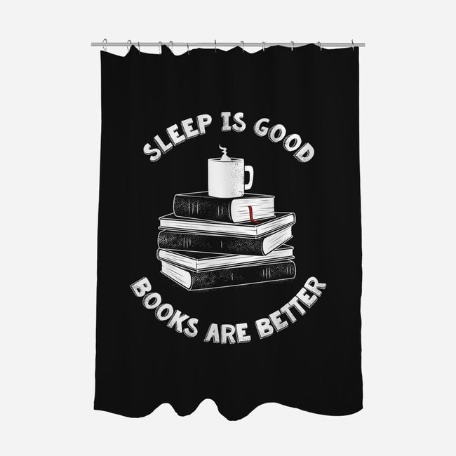 Sleep is Good-none polyester shower curtain-ducfrench