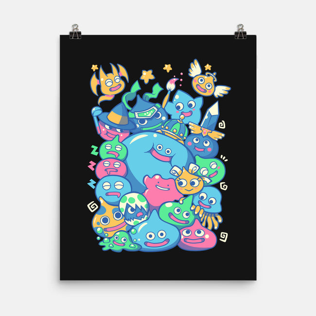 Slime Party-none matte poster-TechraNova