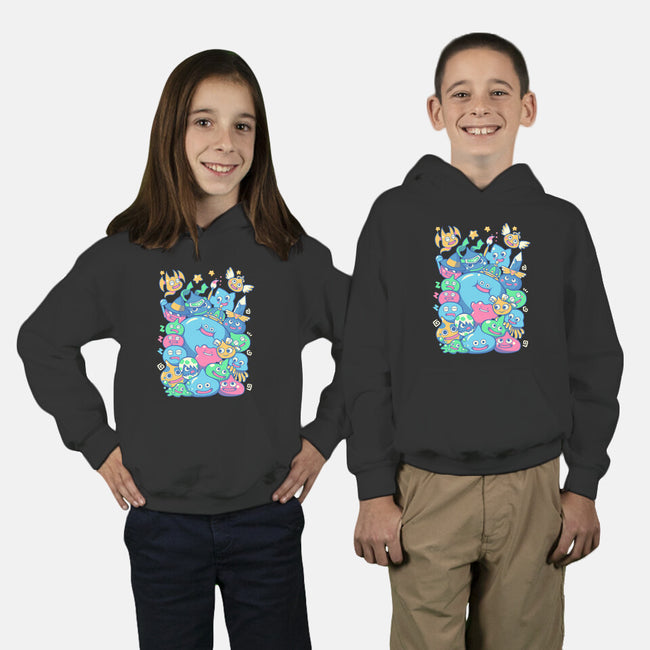 Slime Party-youth pullover sweatshirt-TechraNova