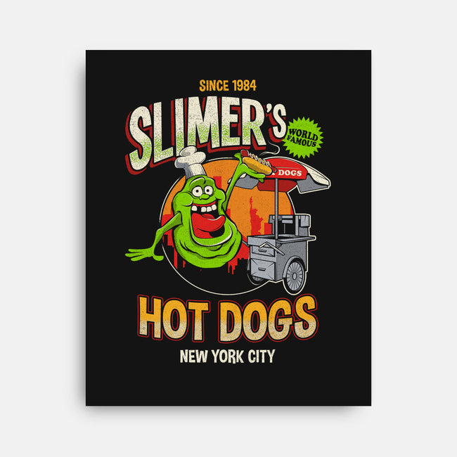 Slimer's Hot Dogs-none stretched canvas-RBucchioni
