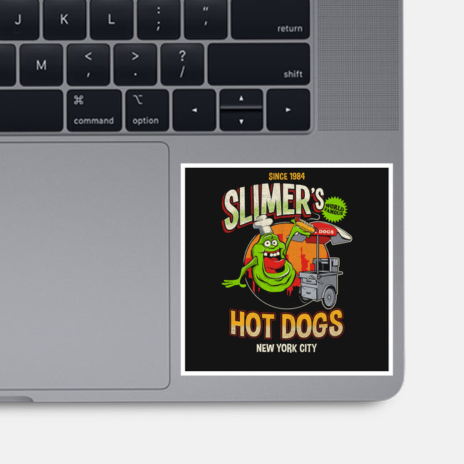 Slimer's Hot Dogs-none glossy sticker-RBucchioni