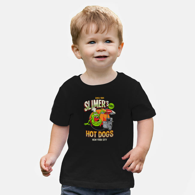 Slimer's Hot Dogs-baby basic tee-RBucchioni