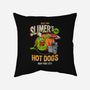 Slimer's Hot Dogs-none removable cover throw pillow-RBucchioni
