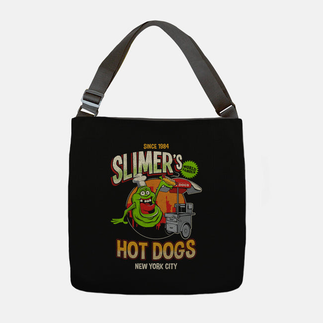 Slimer's Hot Dogs-none adjustable tote-RBucchioni