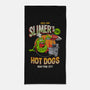 Slimer's Hot Dogs-none beach towel-RBucchioni