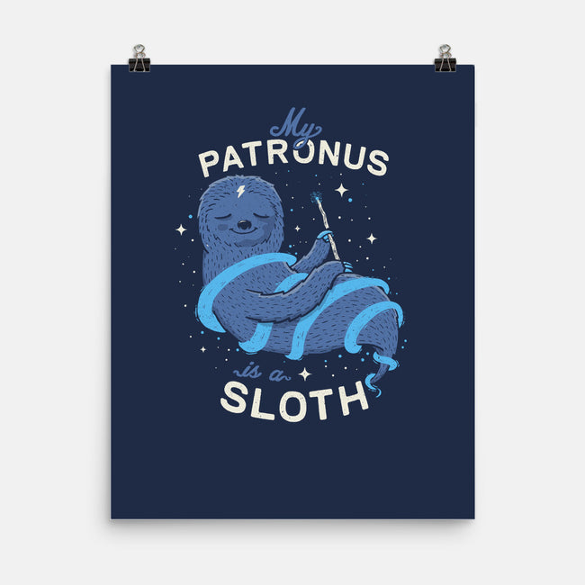 Sloth Patronus-none matte poster-eduely