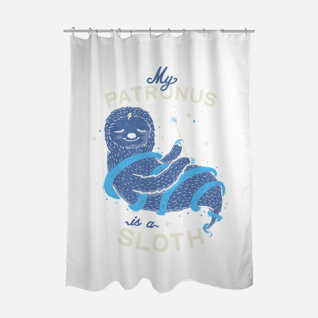 Sloth Patronus-none polyester shower curtain-eduely