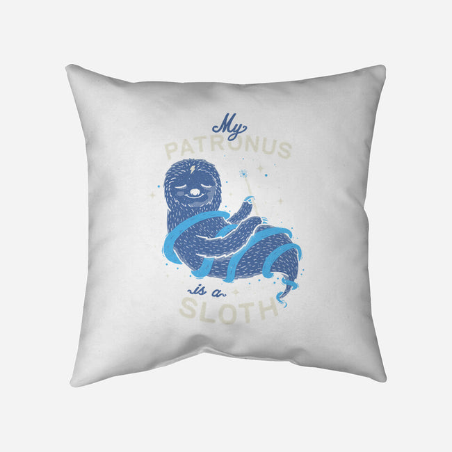 Sloth Patronus-none non-removable cover w insert throw pillow-eduely