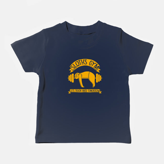 Sloth's Gym-baby basic tee-Legendary Phoenix