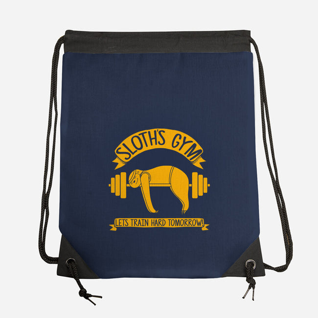 Sloth's Gym-none drawstring bag-Legendary Phoenix