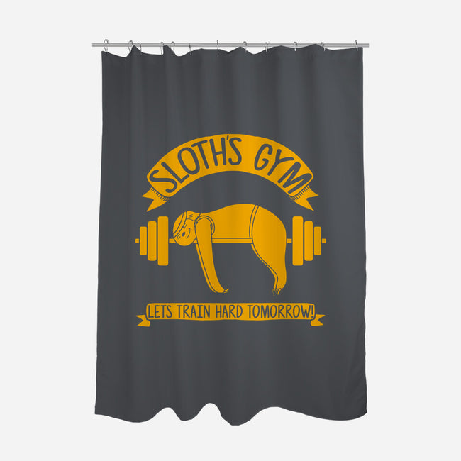 Sloth's Gym-none polyester shower curtain-Legendary Phoenix