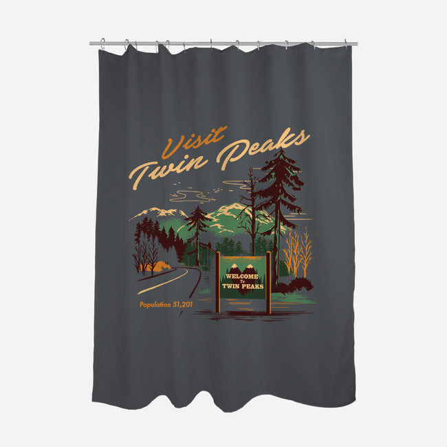 Small Town Travel-none polyester shower curtain-Steven Rhodes