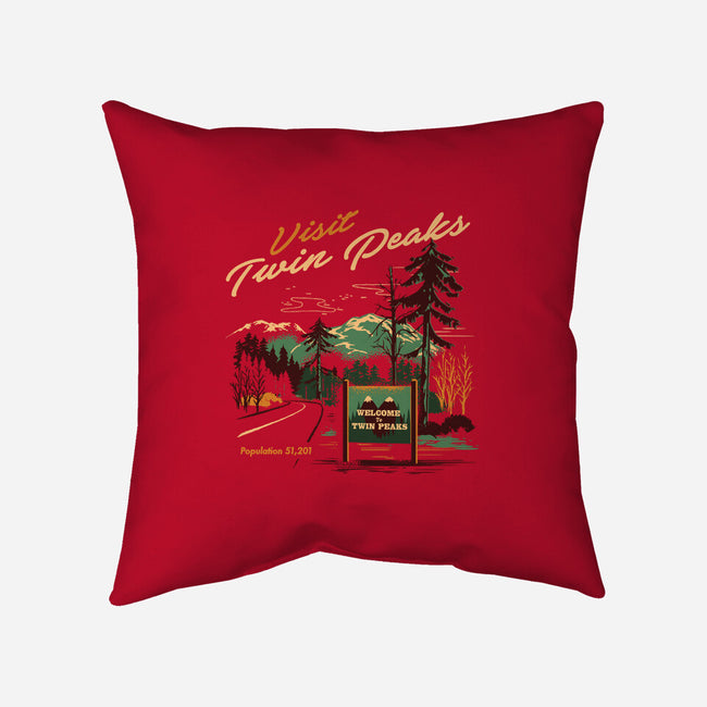 Small Town Travel-none removable cover w insert throw pillow-Steven Rhodes