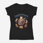 Smelly Cats-womens v-neck tee-eduely