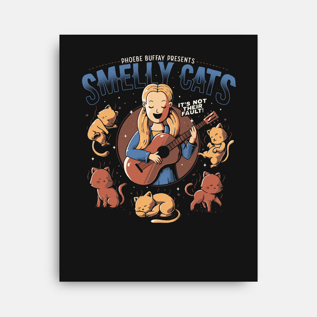 Smelly Cats-none stretched canvas-eduely