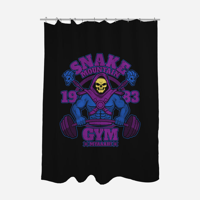 Snake Mountain Gym-none polyester shower curtain-jozvoz