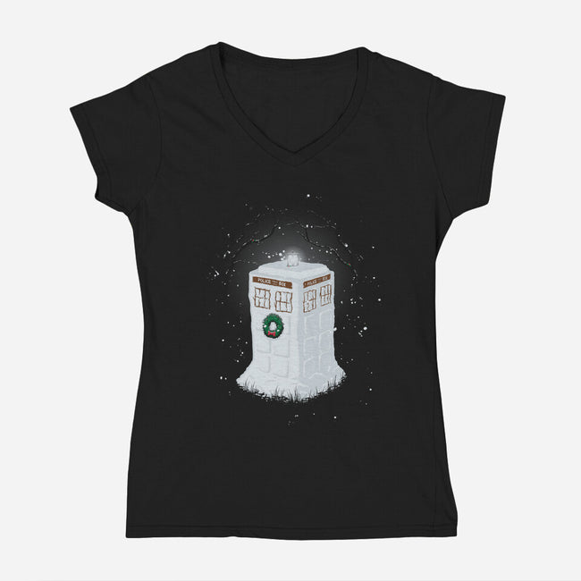 Snowdis-womens v-neck tee-Malcassairo
