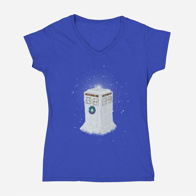 Snowdis-womens v-neck tee-Malcassairo