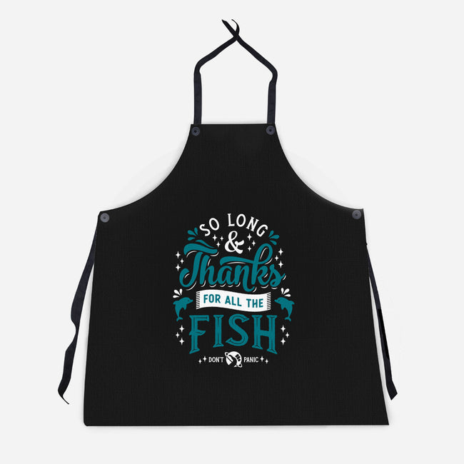 So Long and Thanks!-unisex kitchen apron-Nemons