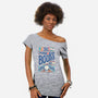 So Many Books-womens off shoulder tee-risarodil