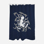 Soaring Crow-none polyester shower curtain-TerminalNerd