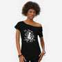 Soaring Crow-womens off shoulder tee-TerminalNerd