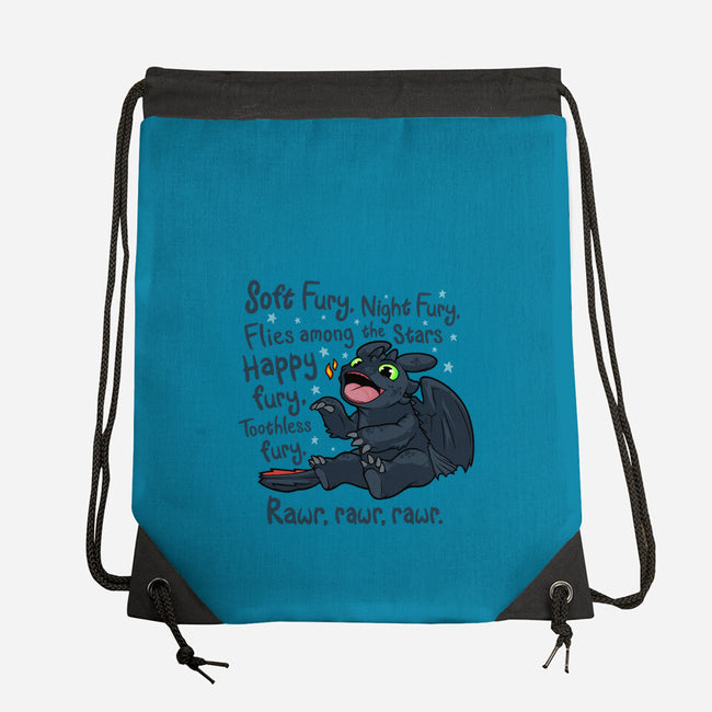 Soft Fury-none drawstring bag-RebelArt