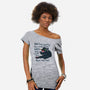 Soft Fury-womens off shoulder tee-RebelArt