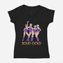 Solid Gold-womens v-neck tee-Diana Roberts
