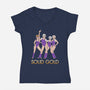 Solid Gold-womens v-neck tee-Diana Roberts